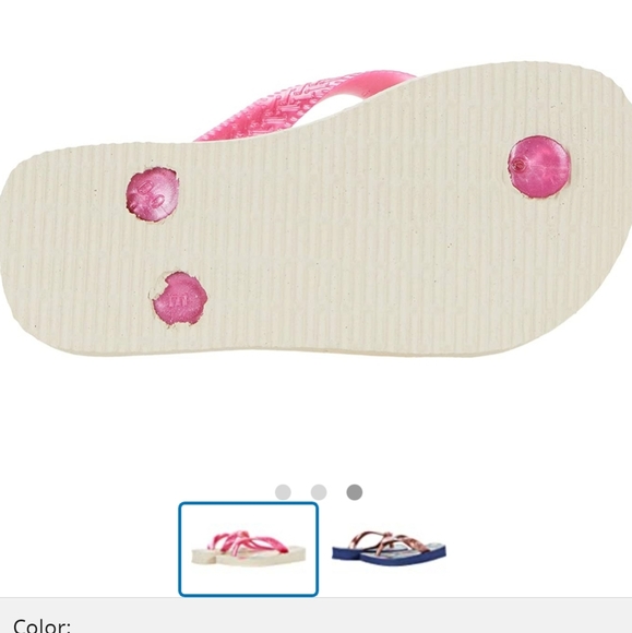 NWT Girl's Havaianas Flores Flip-flops - Picture 5 of 8